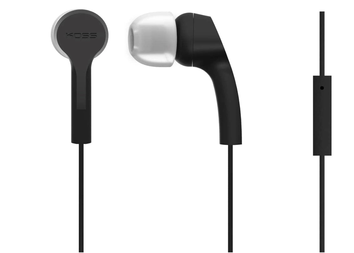 Koss KEB9i - Écouteurs intra-auriculaires avec microphone en ligne et télécommande - Noir Koss KEB9i - Écouteurs intra-auriculaires avec microphone en ligne et télécommande - Noir