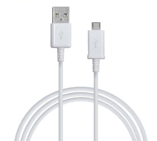 Câble de données Micro USB Samsung - charge et synchronisation - ECB-DU4AWE - Blanc Câble de données Micro USB Samsung - charge et synchronisation - ECB-DU4AWE - Blanc