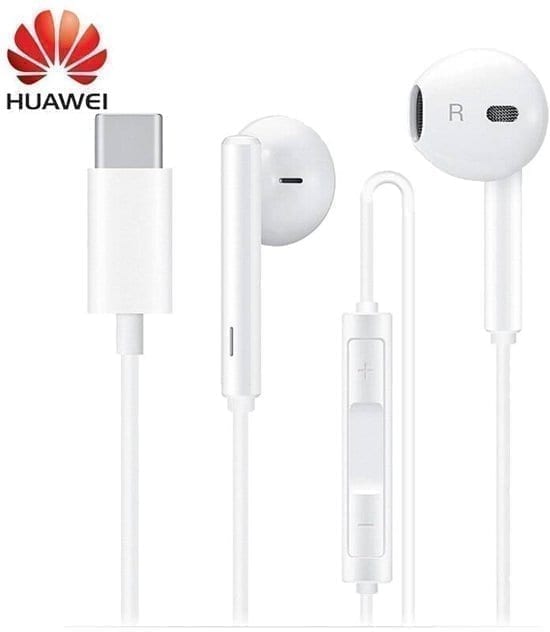 Huawei CM33 USB-Typ-C-Stereo-Headset - Weiß (HINWEIS: keine 3,5-mm-Buchse)