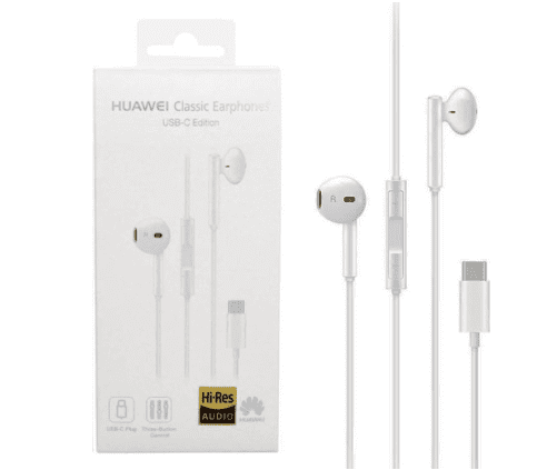 Auriculares estéreo Huawei CM33 USB tipo C - Blanco (NOTA: sin conector de 3,5 mm)