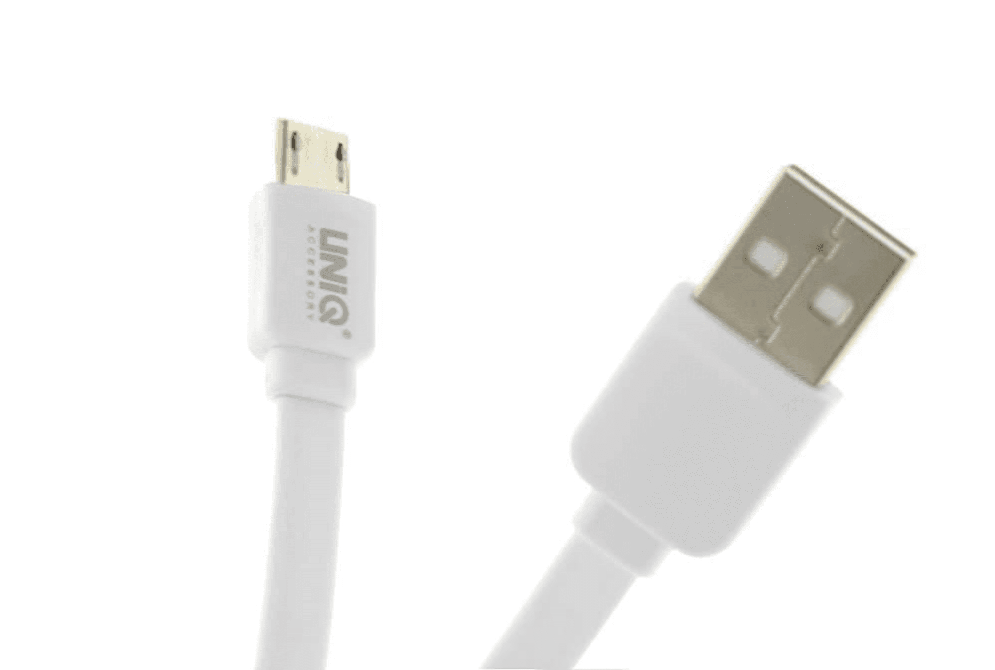 Cable Micro USB - 1 Metro Blanco - Carga Rápida/Transferencia de Datos 2.1A - Accesorio Uniq